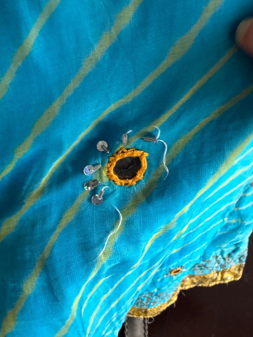 Handmade Traditional Gujarati Chania Choli Skirt - Picture 7 of 8